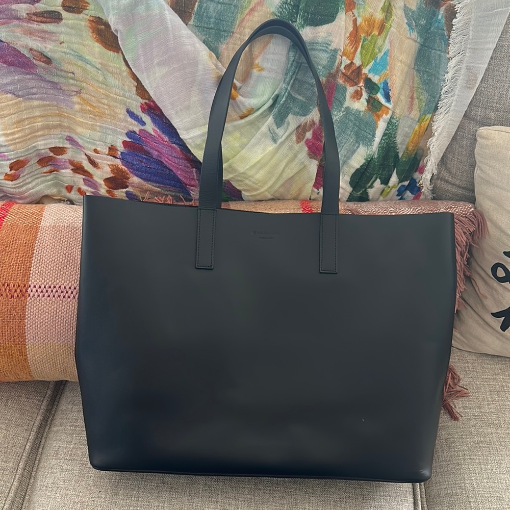 Everlane the unlined tote bag black